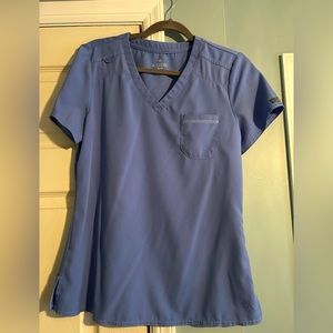 Ceil Blue Scrub Top